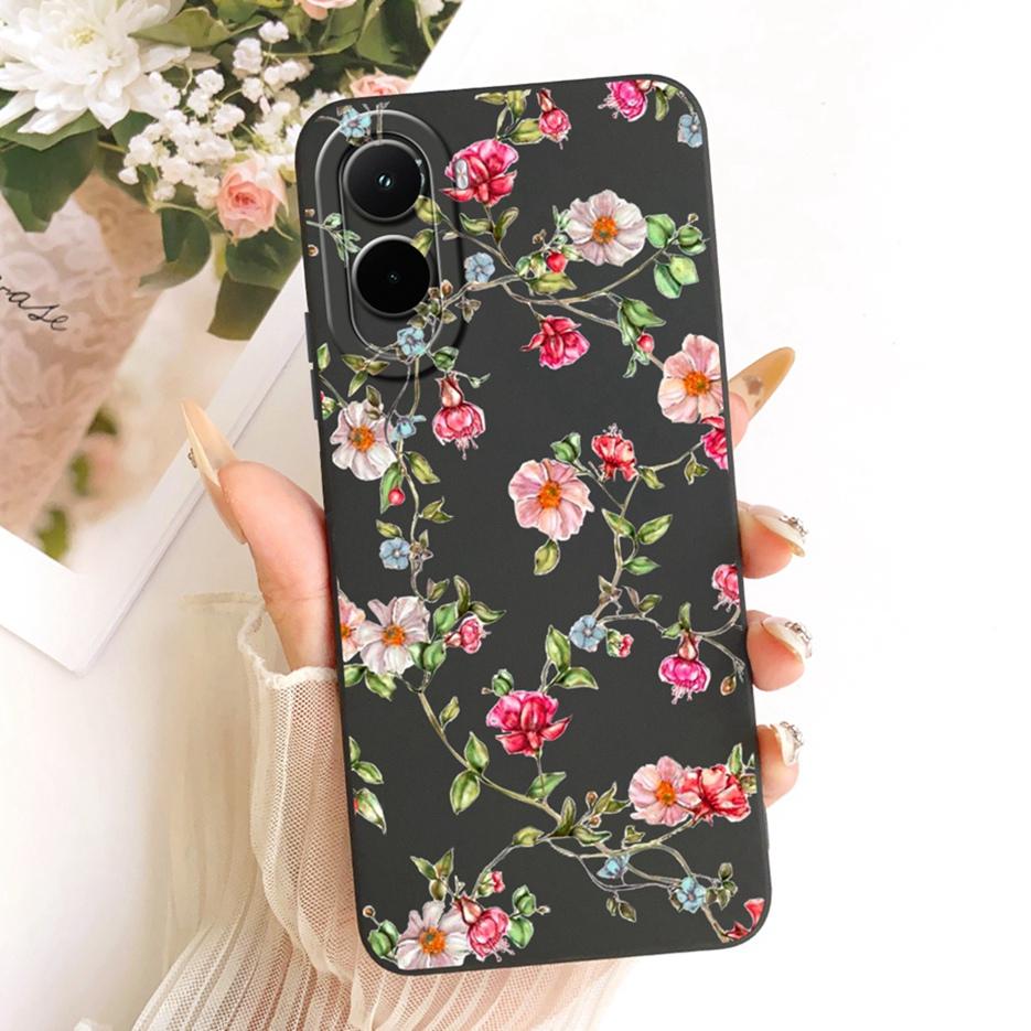 Чехол для Xiaomi Poco M7 Plus PocoM7 4G Красивая Девушка Подсолнух Расписной Чехол для Телефона Для Xiaomi Poco M7 Pro PocoM7 Plus 5G Мягкие Fundas