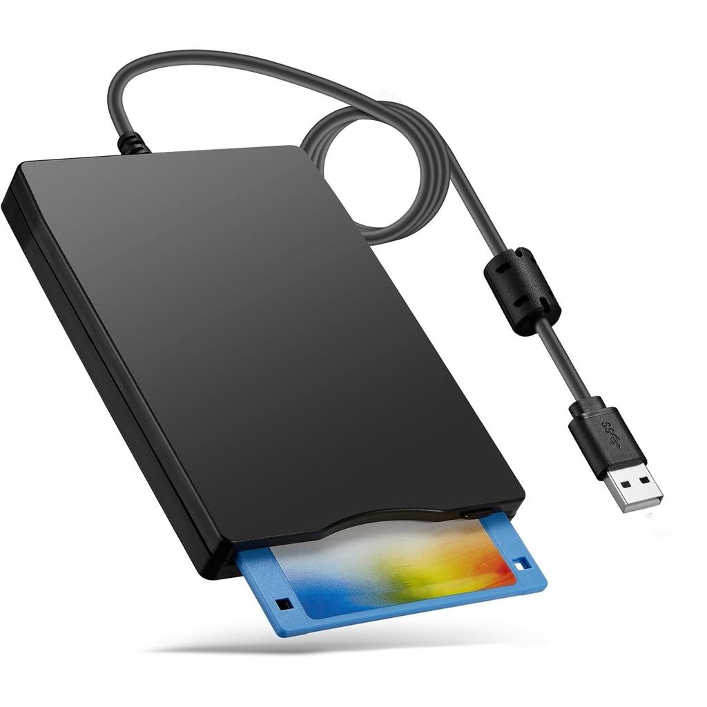 Дисковод для дискет 3,5" 1,44 МБ FDD Внешний USB Дисковод для дискет для Windows 11/10/8/7/XP/Vista Mac PC Ноутбук Настольный компьютер