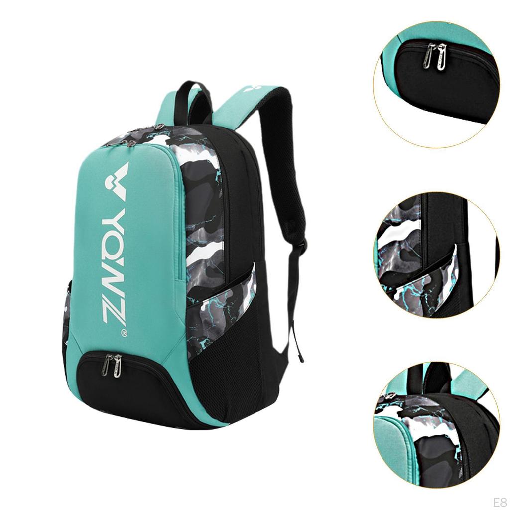 Рюкзак для бадминтона Теннисная сумка для женщин и мужчин Дышащий Пиклбол Спорт Путешествия