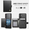 For Samsung Galaxy A55 5G Case JEEHOOD J09 RFID Blocking Card Holder Leather Back Phone Cover Magnetic Case