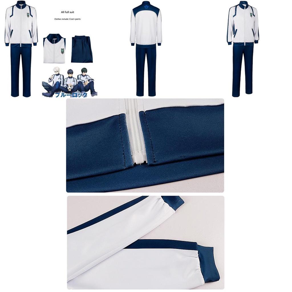 Bluelock Cosplay Outfit Polyester Fiber Fabric And Spandex Material For Comfort And Flexibility