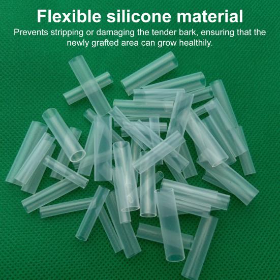 Силиконовые grafting sleeves Гибкие grafting tubes Способствуют заживлению плодовых деревьев 3-7,5 мм Защитный рукав для обмотки ствола дерева для веток Растение