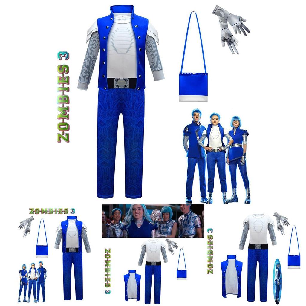 Bright And Durable Zombie 3 Alien Cosplay Costume For Kids Perfect For Halloween And Carnivals