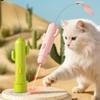Интерактивные игрушки для кошек в режиме 2Play: Бабочка-дразнилка на присоске, Электрическая удочка для самостоятельной игры, Вращение на 360°, Датчик вибрации