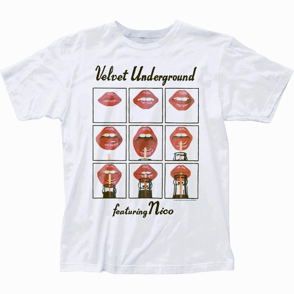 Классический Постер The Velvet Underground Футболка с коротким рукавом Рок Панк Повседневная Свободная Круглый вырез Уличная Мода Унисекс