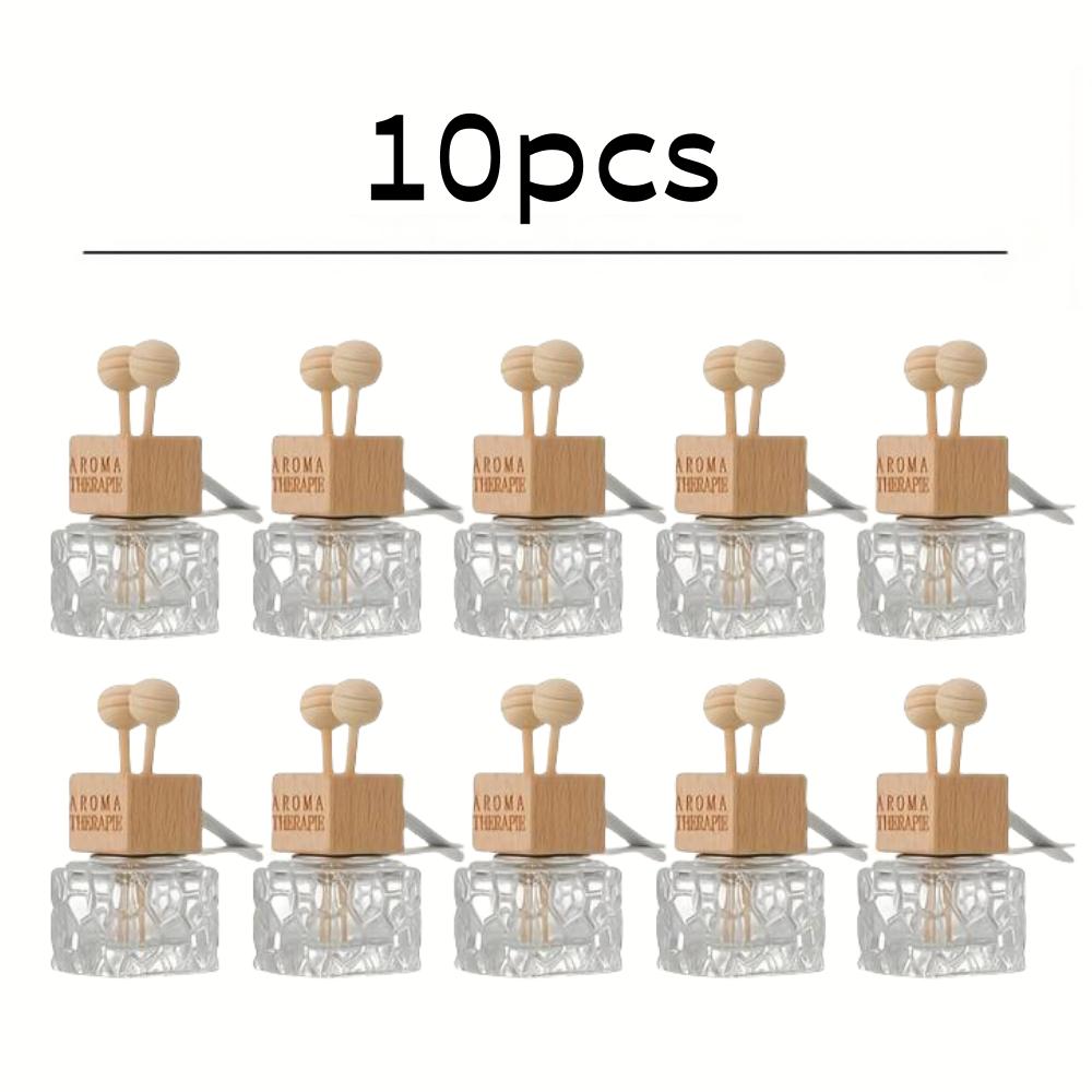 Флакон с ароматом для автомобильного воздуховода, элегантный набор пустых флаконов для духов с клипсой, стеклянный диффузор для воздуховода, декор для автомобиля для освежения воздуха