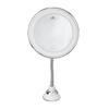 LED Makeup Mirror 10x Magnification Adjustable Brightness Three Light Colors Suction Cup Design Makeup Mirror