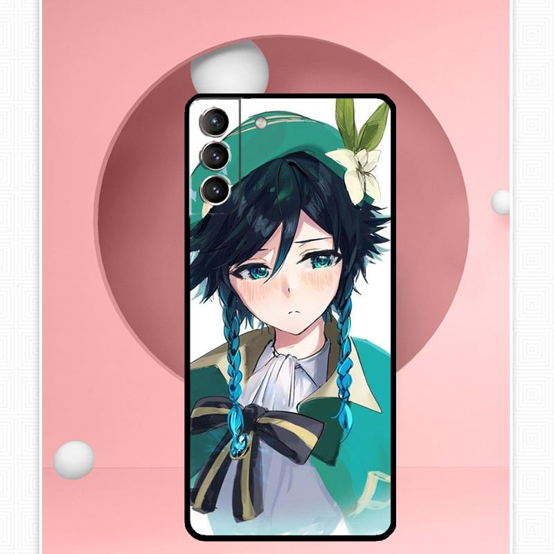 Genshin Impact Venti Case For Samsung Galaxy S24 S23 S22 Ultra Note 10 Plus Note 20 S9 S10 S20 S21 FE Back Cover