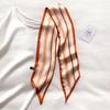 2021 New Fashion Silk Scarf For Women Neck Hair Tie Band Bag Warp Soft Neckerchief Hijab Headscarf Bandana Female Foulard