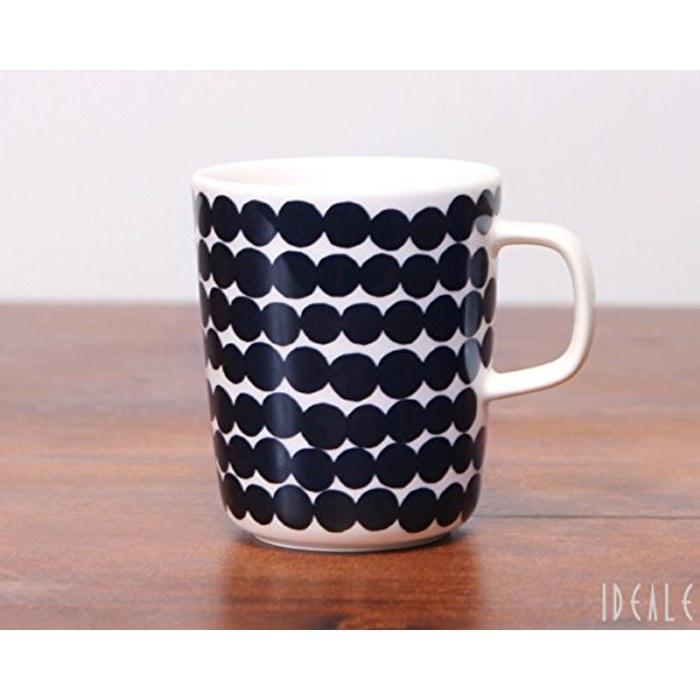 Marimekko Siirtolapuutarha Mug White x Black 250ml 63296 190