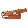 Womens Slim Faux Leather Belt Fashion Alloy Buckle For Office Or Casual Looks