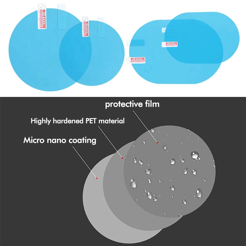 Car Rearview Mirror Film Side Window Rainproof Clear Film 2 Pcs Anti Fog Window Mirror Protective Film Sticker Car Accessories