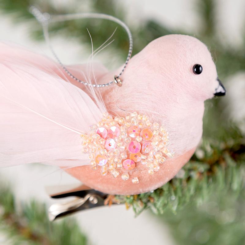 1 шт. Изысканный модный праздничный кулон с перьями и птицами, рождественское елочное украшение, рождественский кулон