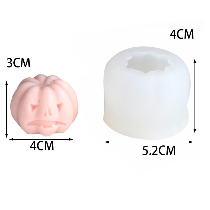 3D Ghost Skull Candle Silicone Mold DIY Halloween Horror Decoration Aromatherapy Candle Plaster Handmade Soap Mould Party Decors
