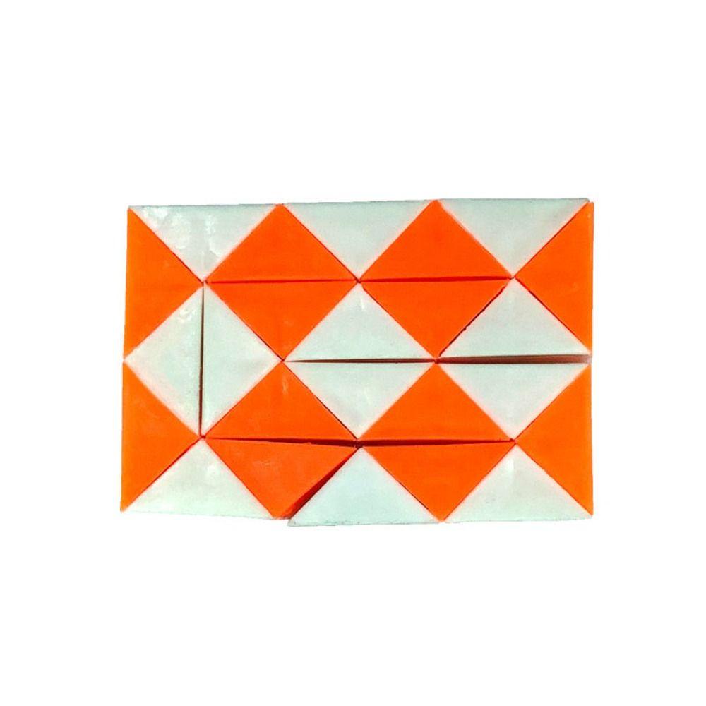 Detachable Magic Snake Cube Transformable Cube Magic Snake Ruler Puzzle Kids/Children/Toddler