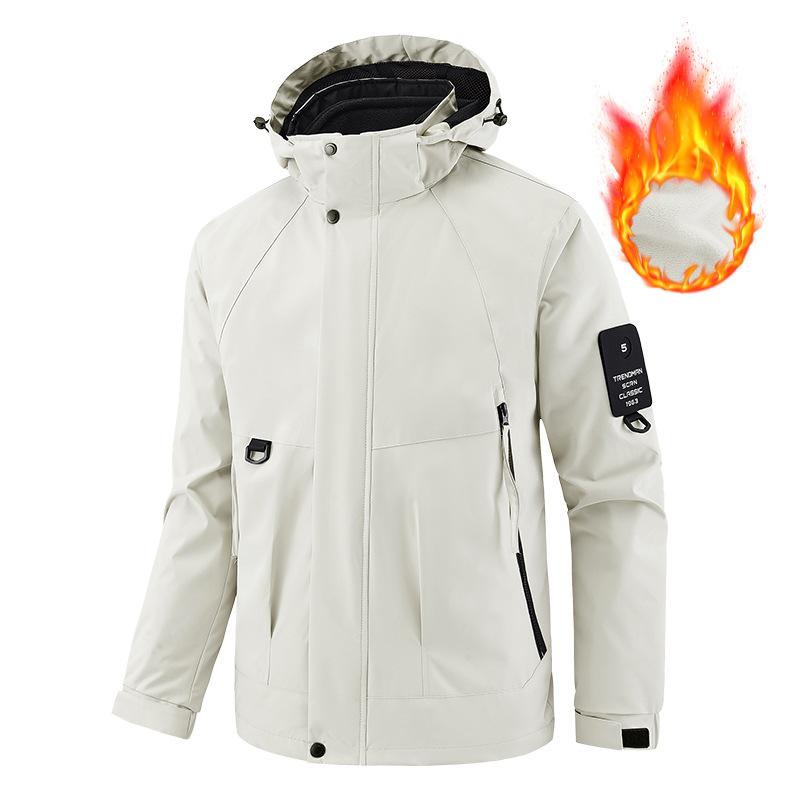 Открытый штурмовой костюм мужская куртка куртка мужская с капюшоном ветрозащитная водонепроницаемая куртка однотонная мужская