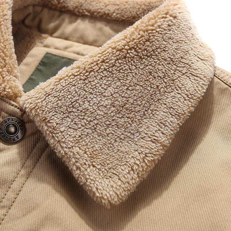 Зимняя хлопковая одежда Утолщенная теплая мужская куртка Повседневная бархатная куртка Мужская хлопковая одежда