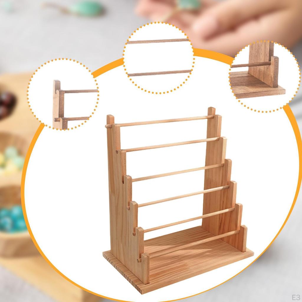 Деревянная подставка для браслетов, держатель для резинок для волос, подставка для часов и ювелирных изделий для витрины