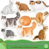 Детская плюшевая модель оранжевого кота - Толстый короткошерстный кот, декоративная игрушка
