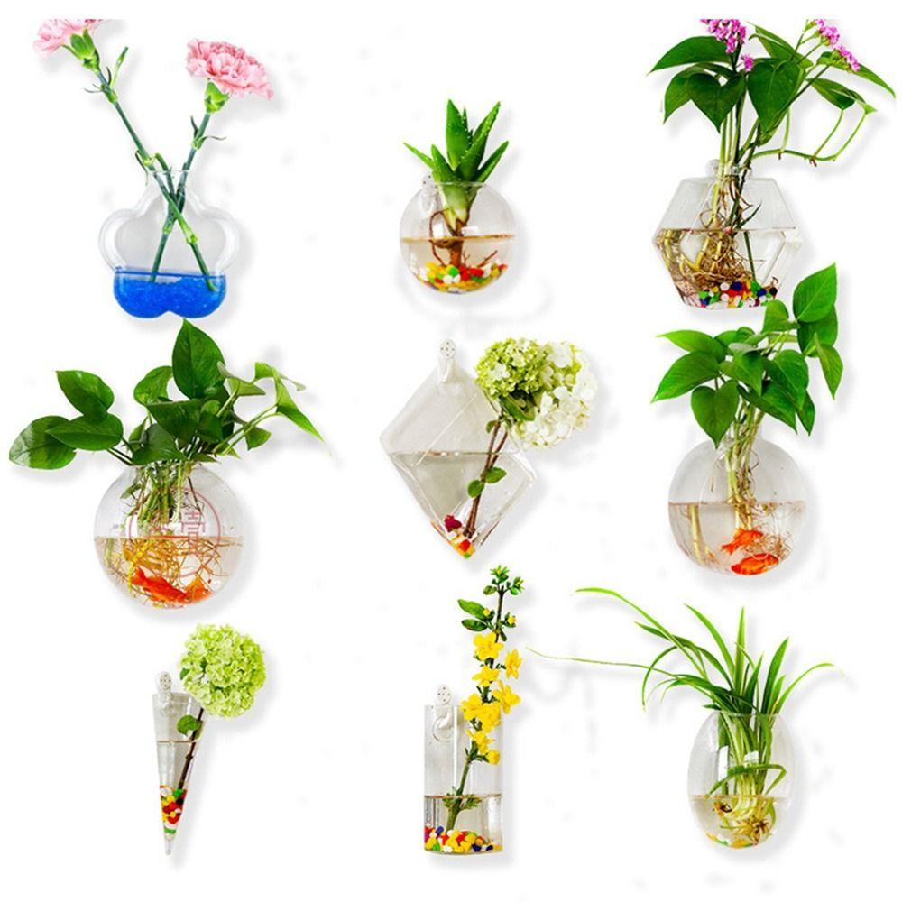 Украшения для дома Purify House Настенная ваза для цветов Гидропонная ваза Контейнер для растений Цветочный горшок