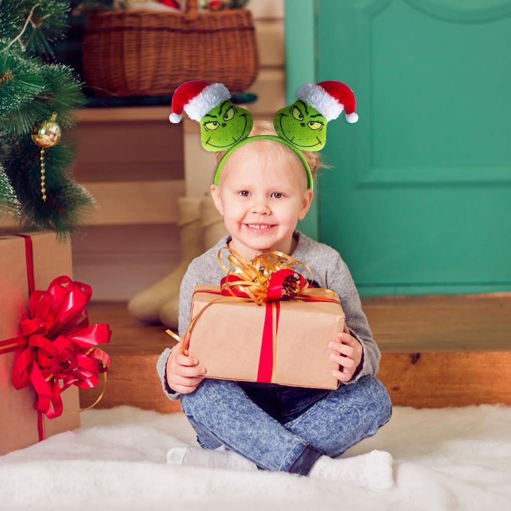 Рождественский нарядный ободок Рождественская вечеринка Детский ободок Нарядный ободок с ушками