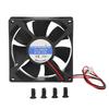 CPU Sovutgich Vintilyatori 80mm Sokin 3 Pinli Ulagich Qora ABS Oson O'rnatish Kompyuter uchun PC Sovutgich Vintilyatori
