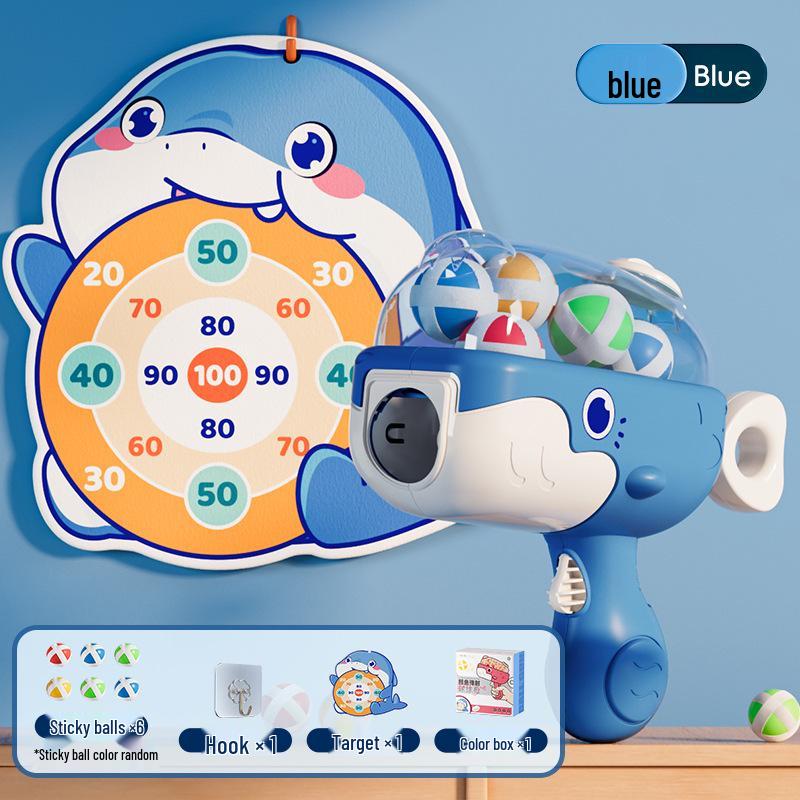 Трансграничный китовый пистолет с липкими шариками: Интерактивная стрелялка для детей и родителей