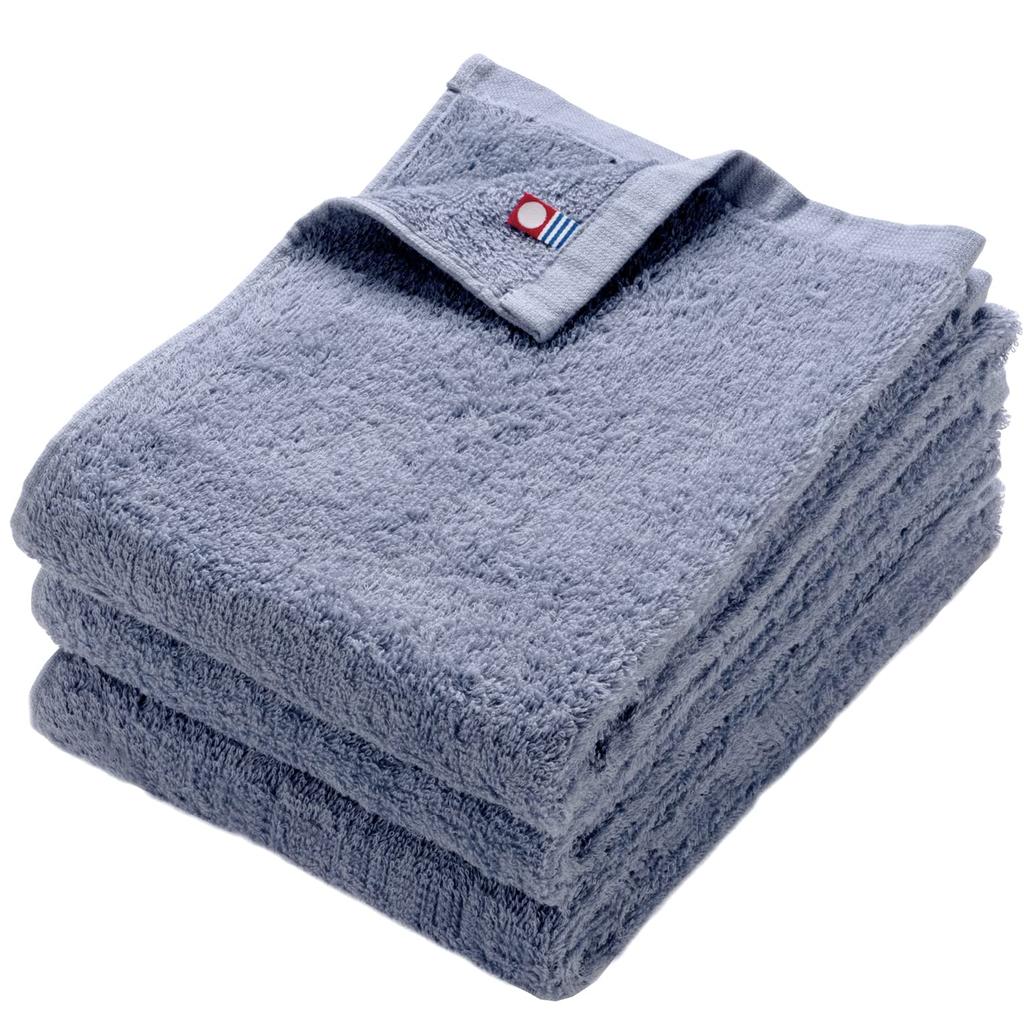 Face 3 Purple Imabari Towel Brand Certified OSK Quick Cotton Towel, Series, Absorbent, Drying, Plain, 100%