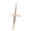 Altesse [L4556] - Серебряный кулон «Крест» с родиевым покрытием - 30x17 мм