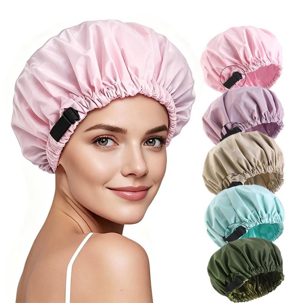 Adjustable Hair Wrap Cover Solid Color Sleeping Cap Comfortable Salon Tool Household Use