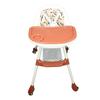 Детский стульчик для кормления со спинкой, двухъярусным подносом, 3 уровня высоты, съемной подушкой, обеденным бустером