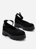 Черные замшевые туфли Мери Джейн ISSA Plus