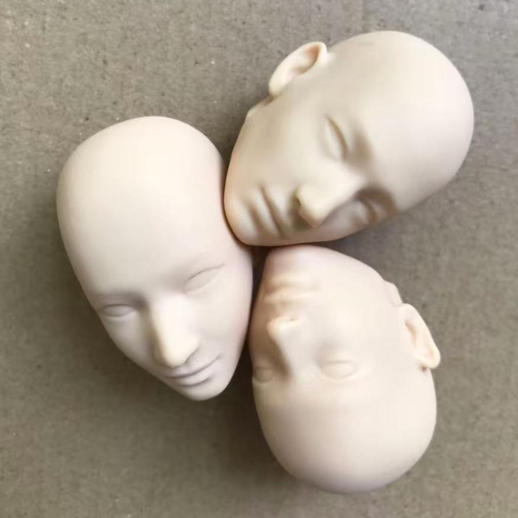 MENGF YUNYI 1/6 Мужская кукла Лысые головы с небольшими дефектами для DIY Рисования Практики макияжа Белый Розовый Бежевый Части куклы солдата