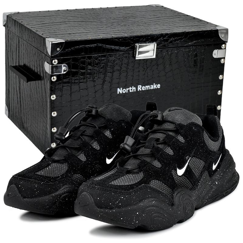 Nike Tech Hera Abrasion Resistant Low top Casual Shoes Unisex Black DR9761-101(Team96-S-BOX)