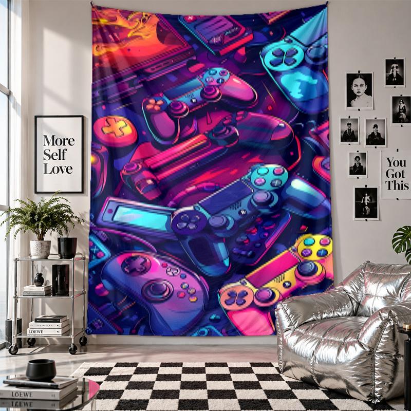 Wall TapestryController Art Hanging Cloth Decorative Background Cover for Room Decoration