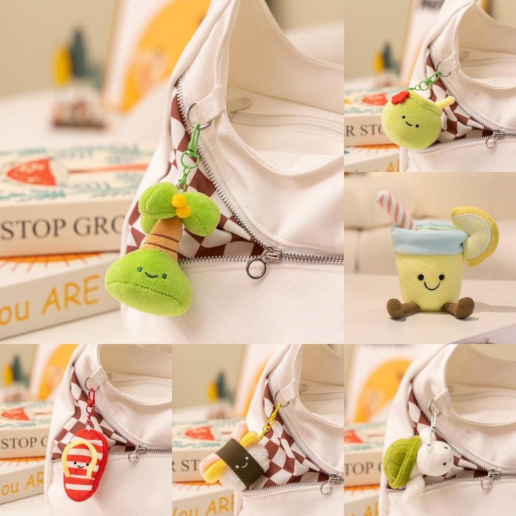Coconut Fruit Plush Toy Keychain For Kids And Teens