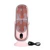 Desktop Fan 1800mah USB Brushless Motor Oscillating Quiet 5 Speeds Desk Tower Fan for Home Car