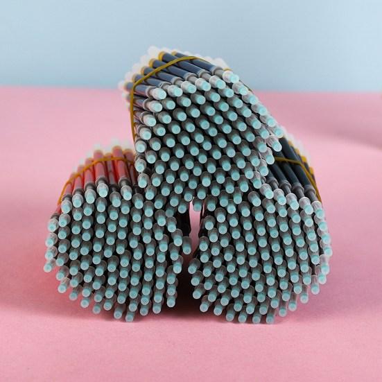 20 шт. Гелевые стержни большой емкости 0,5 мм наконечник прозрачные чернила защита от протекания экологичные сменные легкие студенческие ручки сменные стержни