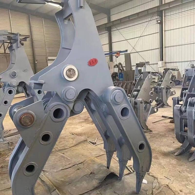 Rongyu Excavator Hydraulic Rotating Log Grapple