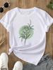 Sweet Flower Style Cute Unisex Tee T Clothing Fashion Casual Ladies Graphic Clothes Print White Short Sleeve ONeck TShirts