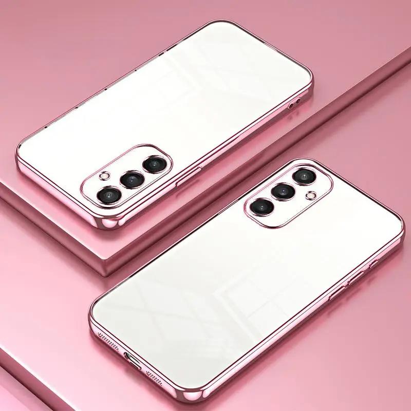 Роскошный прозрачный чехол с покрытием для Samsung Galaxy A14 A34 A54 A23 A13 A53 A33 4g 5g 2023 Силиконовая задняя крышка A 14 54 34 13 53