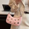 Bag Women's 2025 New High-end Summer Versatile Fashion Butterfly Shoulder Crossbody Bag Simple Chain Underarm Bag
