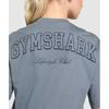 Gymshark Campus Classics Graphic T shirT Iron Blue B2b2d ucTm