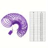 1pc Purple Plastic HK Bracelet Sizer Wrist Diameter Sizer for DIY Jewelry Making Loop Bracelet Measuring Tool