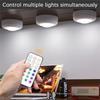 RGB Color Under Cabinet Lights Wireless Battery LED Lights Remote Control Dimmable Wardrobe Night Lamp For Bedroom Kitchen
