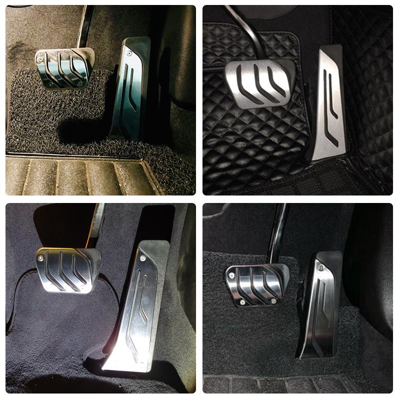 Стайлинг автомобиля, спортивные топливные тормозные педали для BMW 1, 2, 3, 4 серии M3, M4, E87, E90, F20, F21, F30, F32, F36, F80, F82, подставка для ног, тормоз