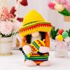 Thanksgiving Festival Doll Hold Plush Doll Faceless Dwarf Gnomes A Guitar Plush Toy Mexico Carnival Party Gnomes