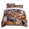 Хэллоуин Комплект постельного белья из трех предметов Пододеяльник Наволочка Матовая ткань Утолщенный