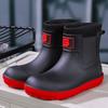 Новые мужские резиновые сапоги, уличные, с коротким голенищем, спортивная обувь, для рыбалки, нескользящие, рабочие, садовые, резиновые сапоги, водонепроницаемые, кухонные, ботильоны