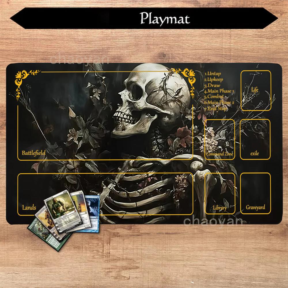 Playmat MTG playmat Dragon archer Raccoon Mouse mat antislip Durable Stitched Edge XCM Desk Mat tapete magic mtg